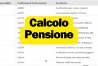 Calcolo Pensione
