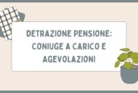 Detrazione Pensione